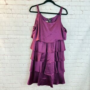 Signature by Robbie‎ Bee Ruffled Dress Sleeveless Party Cocktail Dress 10